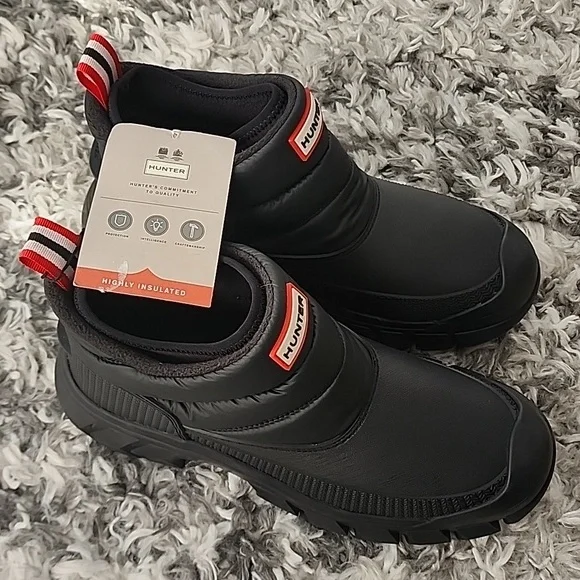 HUNTER WINTER BOOTS SIZE 10 WOMEN BRAND NEW, BLACK - Picture 4 of 13